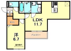 YKメゾン向陽の間取り画像