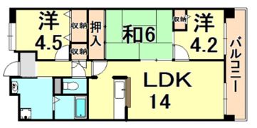 ヴェール園田の間取り画像