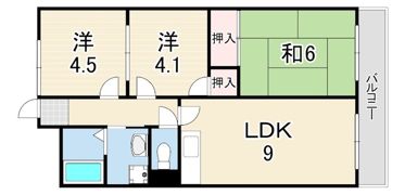 フローリッシュ二見の間取り画像