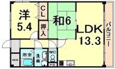 エスポワール南清水の間取り画像