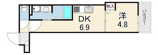 クレアール塚口1の間取り画像