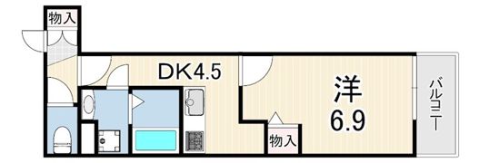 クレアール塚口1の間取り画像