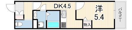 クレアール塚口1の間取り画像