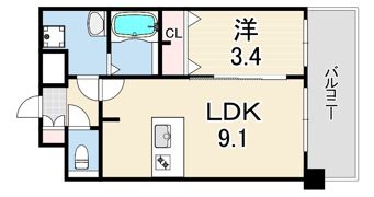 プレリス尼崎レーネヴィアの間取り画像