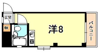 ダイドーメゾン御影6の間取り画像