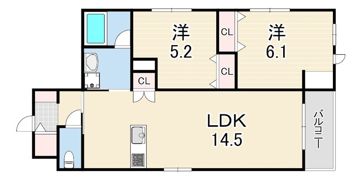 HEBEL MAISON学文殿の間取り画像