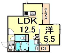 WEST COURTの間取り画像
