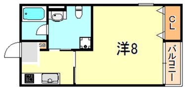 キューブハイツの間取り画像