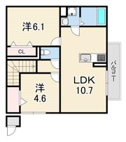 クローバー富士3号館の間取り画像