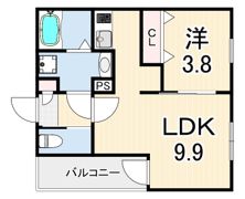 ジーメゾン東本町エルカーサの間取り画像