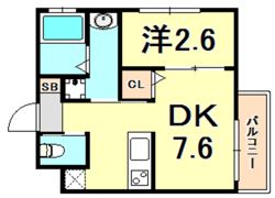 ワコーレヴィータ国香通の間取り画像