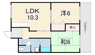 アビーロード名神の間取り画像