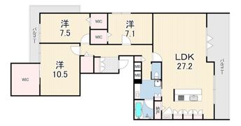 （仮称）東灘区御影山手1丁目ヘーベルメゾンの間取り画像