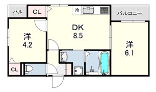 THE RESIDENCE 大庄西町の間取り画像