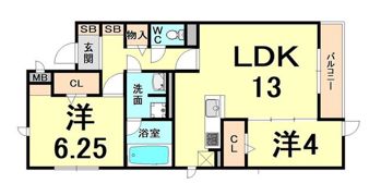 MEDUSELD 南棟の間取り画像