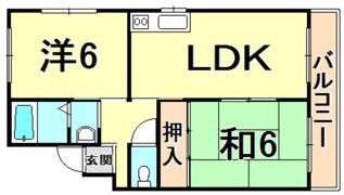 セジュール甲東1の間取り画像