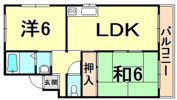セジュール甲東1の間取り画像