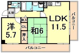 フルーレットコートの間取り画像