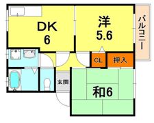 ディアス魚崎 2の間取り画像