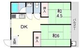 名谷マンションの間取り画像