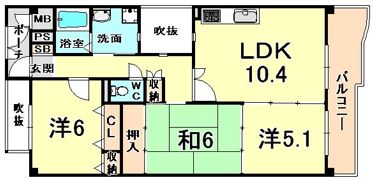 KDXレジデンス夙川ヒルズ 2番館の間取り画像