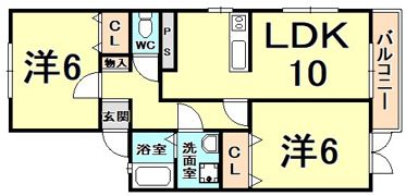 バウムライエ甲風園の間取り画像