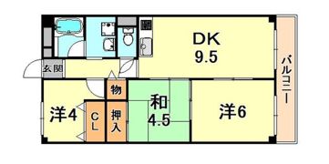 グリーンエクセル甲南の間取り画像