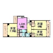 晴山館の間取り画像
