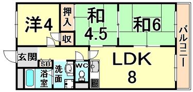 メゾンエスポアールの間取り画像