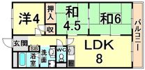 メゾンエスポアールの間取り画像