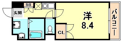 アブレスト西宮の間取り画像