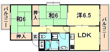 サンパレス21御影2の間取り画像