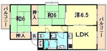 サンパレス21御影2の間取り画像