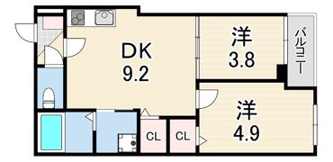 CALMEの間取り画像