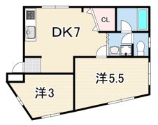 ハイツ泉楠谷の間取り画像