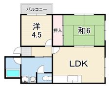 フローラハイツ千旦の間取り画像