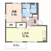 フレグランスエスパA・Bの間取り画像