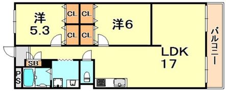 フルール星が丘の間取り画像