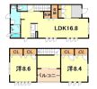 ロイヤルコート茶屋の間取り画像