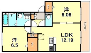 K´Sハピネスの間取り画像