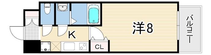 リヴィアス神戸SOLEILの間取り画像