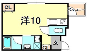 マテリアル段上の間取り画像