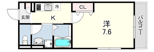 リアフラッツ上ヶ原の間取り画像