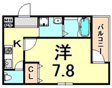 フジパレス西立花6番館の間取り画像