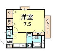 フルール岡本の間取り画像