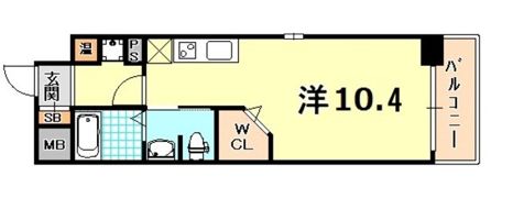 ラ・ウェゾン湊川公園の間取り画像