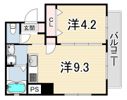 クレールコート北長狭3の間取り画像