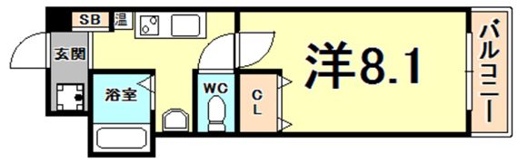 ルミエール西宮の間取り画像