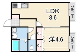 ハイムフォーリーフの間取り画像