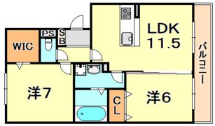 サニープレイス塩屋台の間取り画像